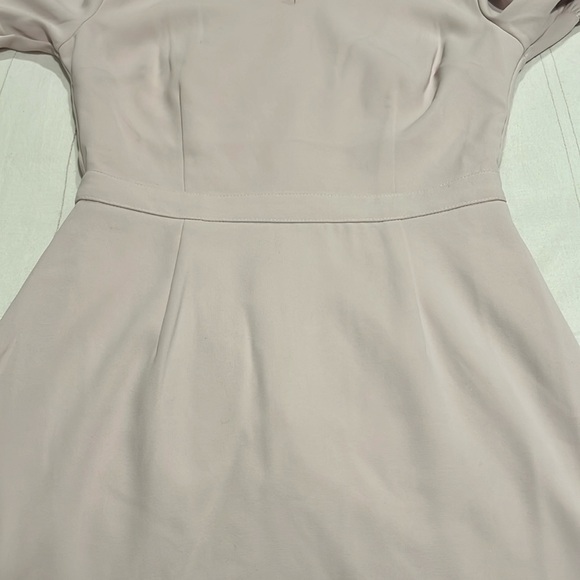 Rachel Parcell Dusty Pink Midi Dress Gathered Lantern Sleeves XS - Picture 8 of 13